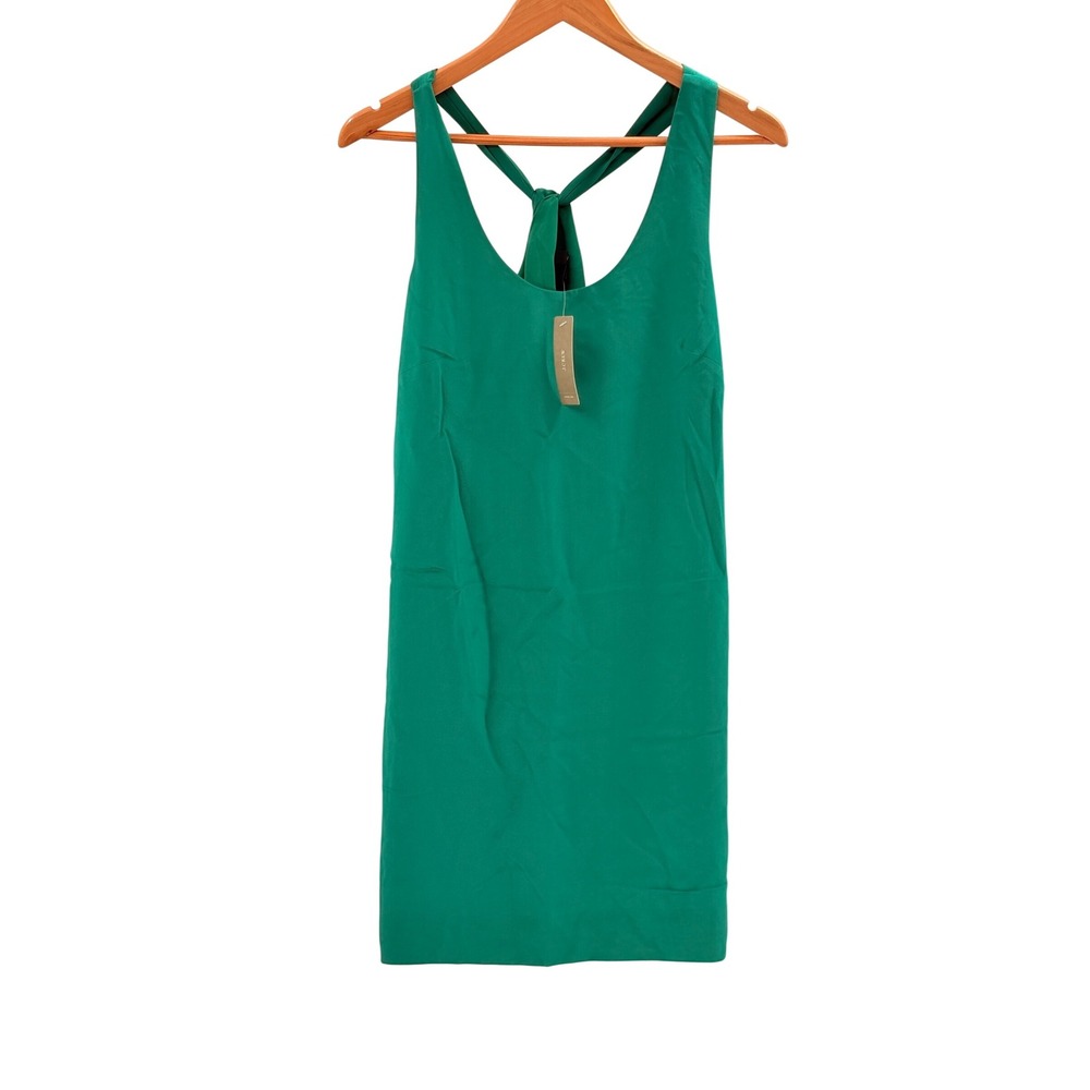 J. Crew Dress Silk Halter Tank Women Size 4 Green New